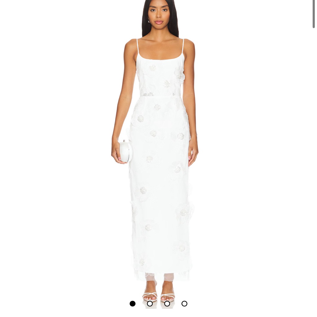 Elliatt Dahlia Midi Dress In Ivory